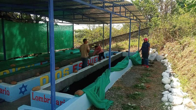 Avanza lombricultura en el Campamento N° 2