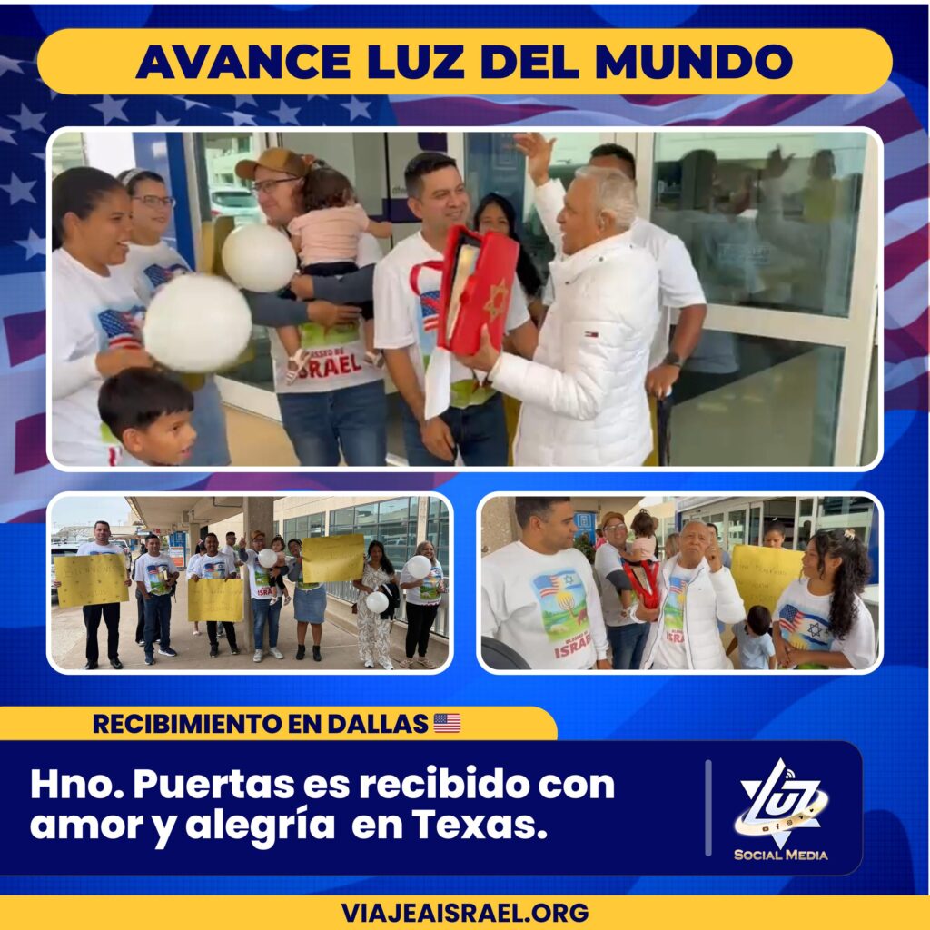 Dallas se viste de amor y con pancartas y globos en mano reciben al Hno. Puertas